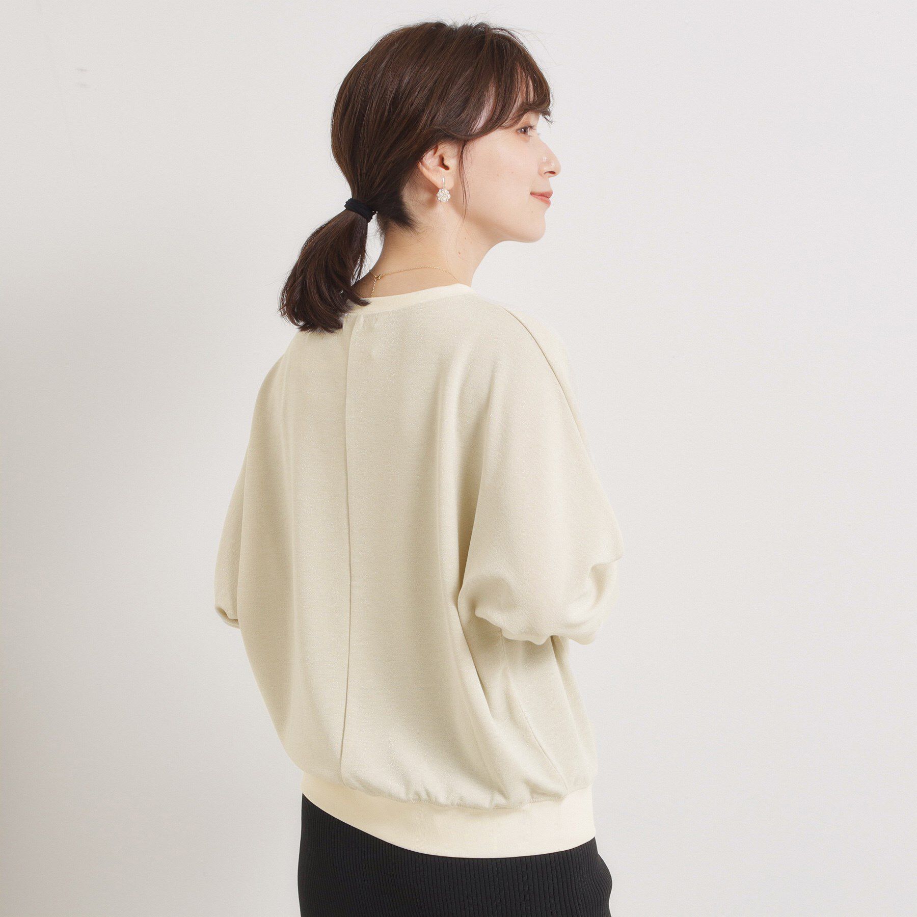 ITS&rsquo;DEMO「【手洗い可】ラメポンチドルマントップス」|Tシャツ・カットソー|