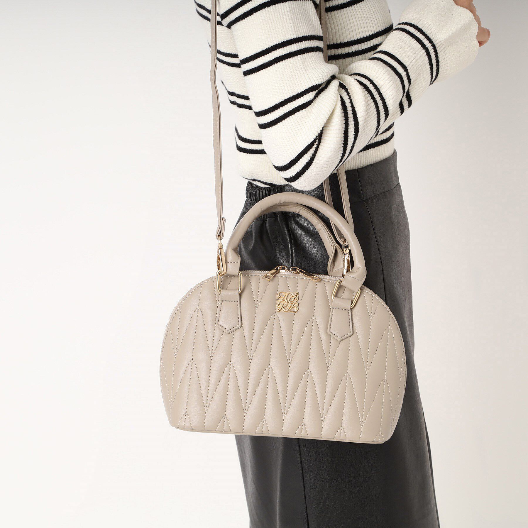 Ober Tashe「キルティング 2WAY ショルダーバッグ ボストン」|ショルダー・メッセンジャー|