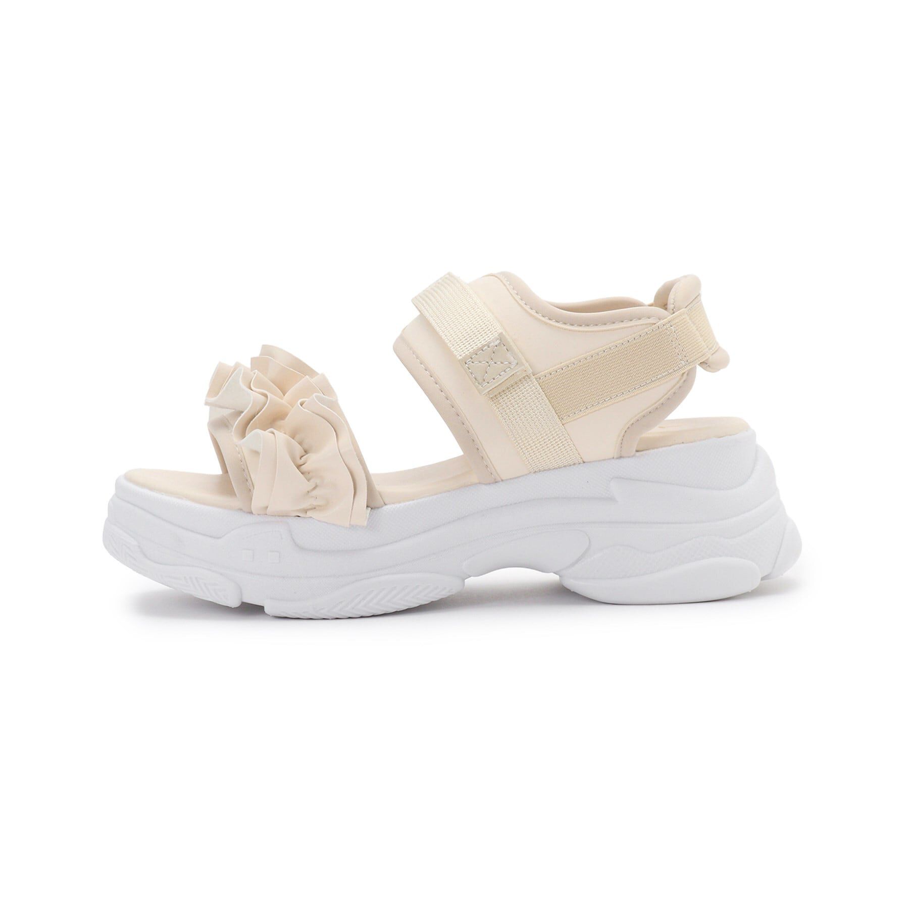 csT&P「厚底フリルスポサン」|サンダル|