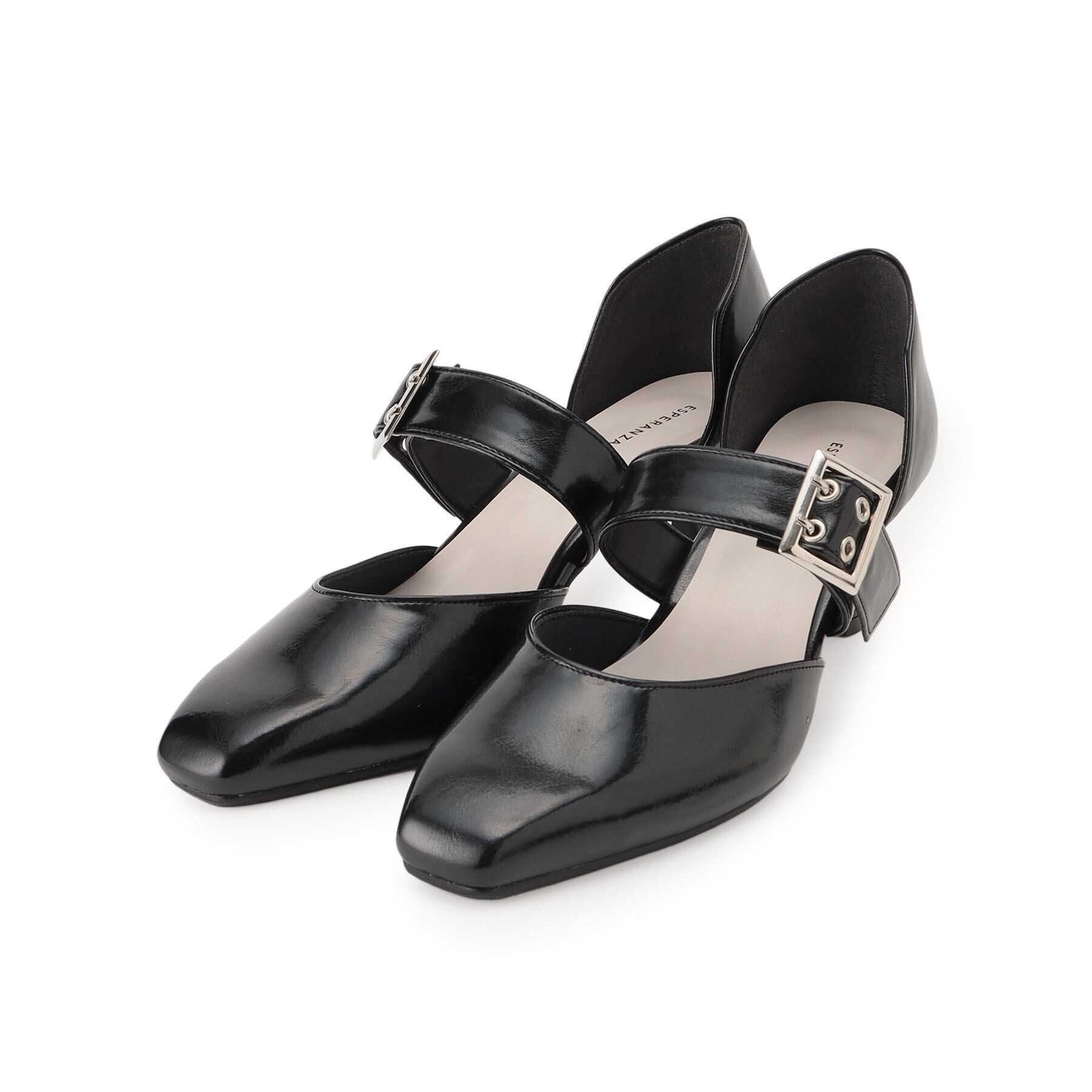 ESPERANZA「バックルセパレートパンプス」|パンプス|ﾌﾞﾗｯｸ(219)