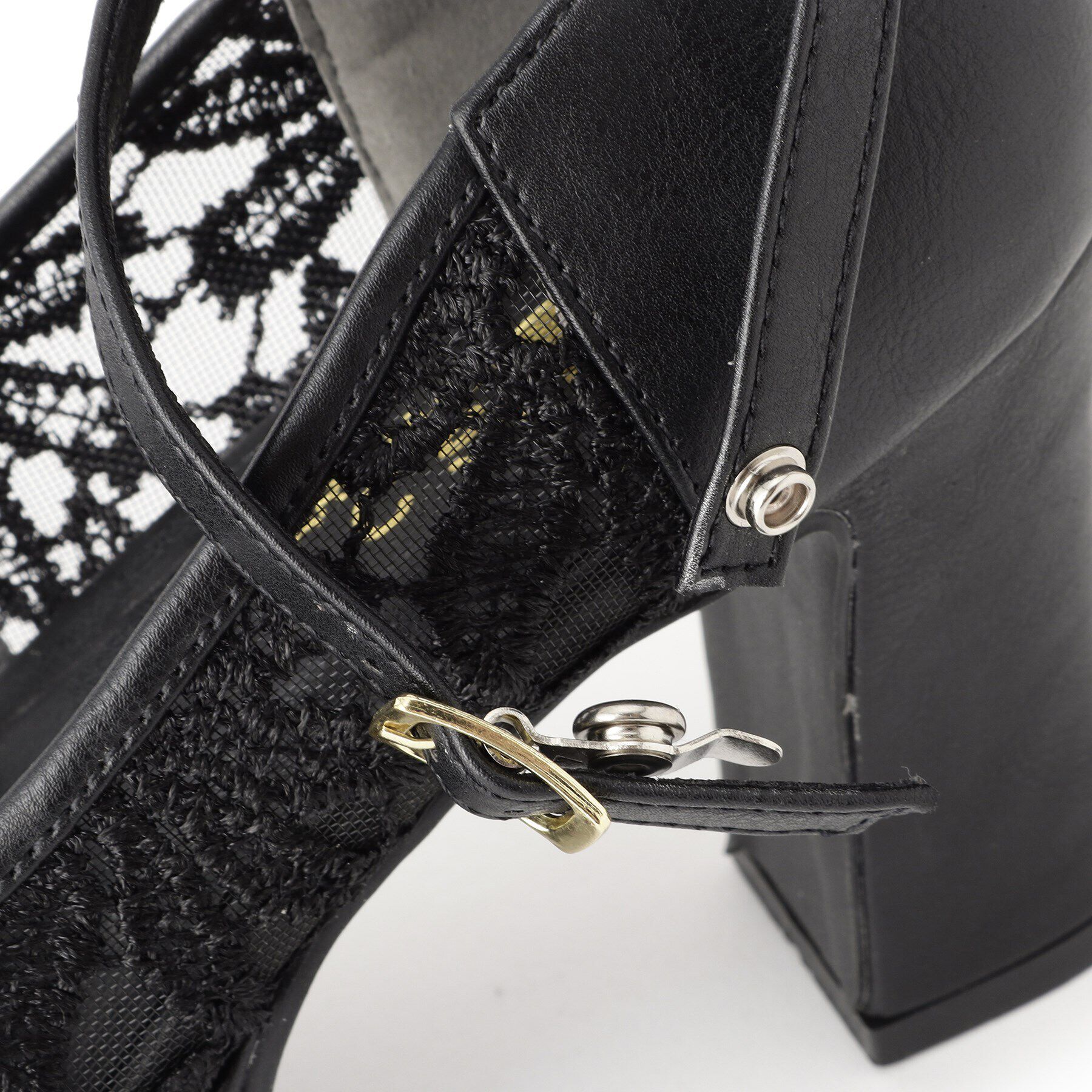 csT&P「厚底チュールレースチャンキーヒールパンプス」|パンプス|