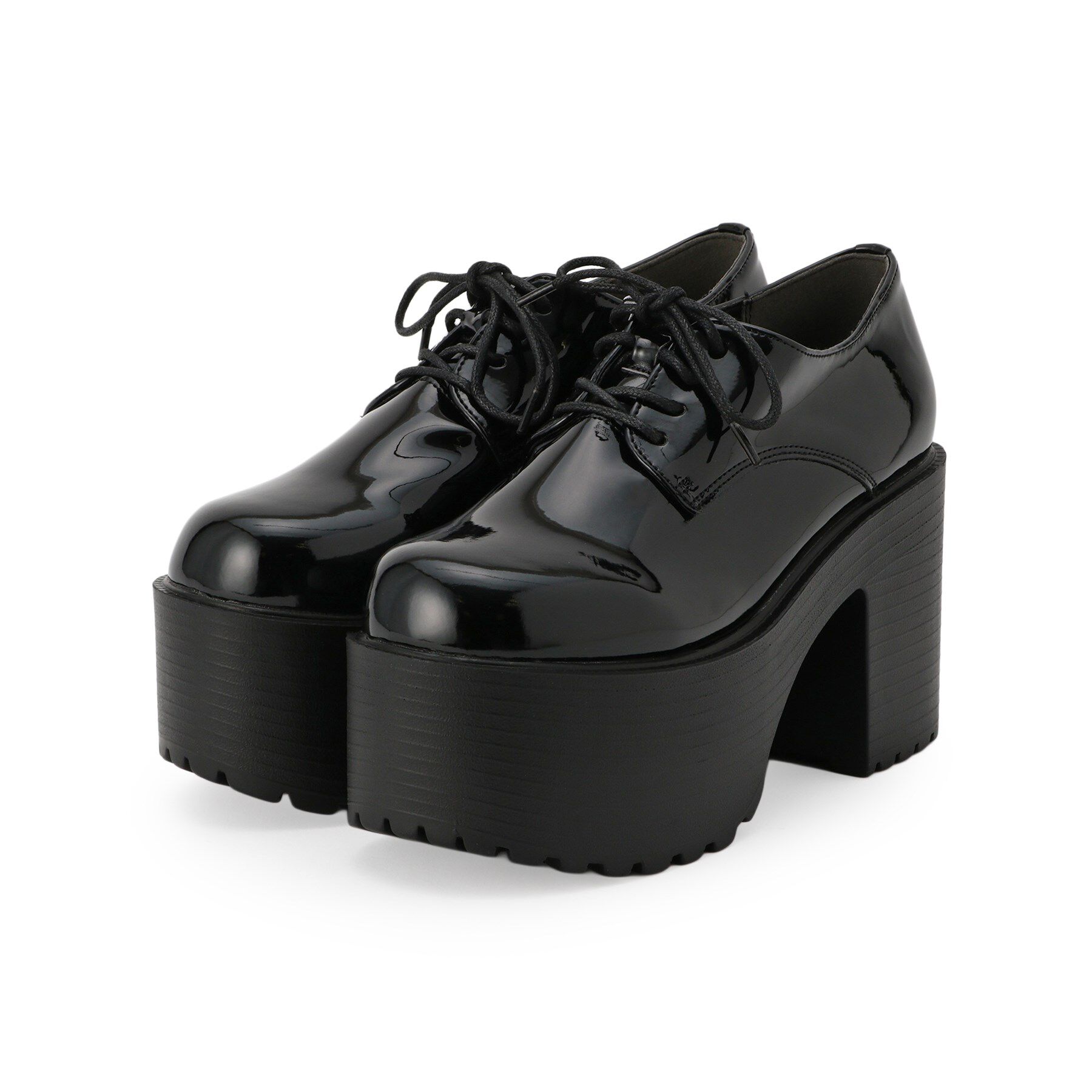 csT&P「厚底レースアップマニッシュパンプス」|パンプス|