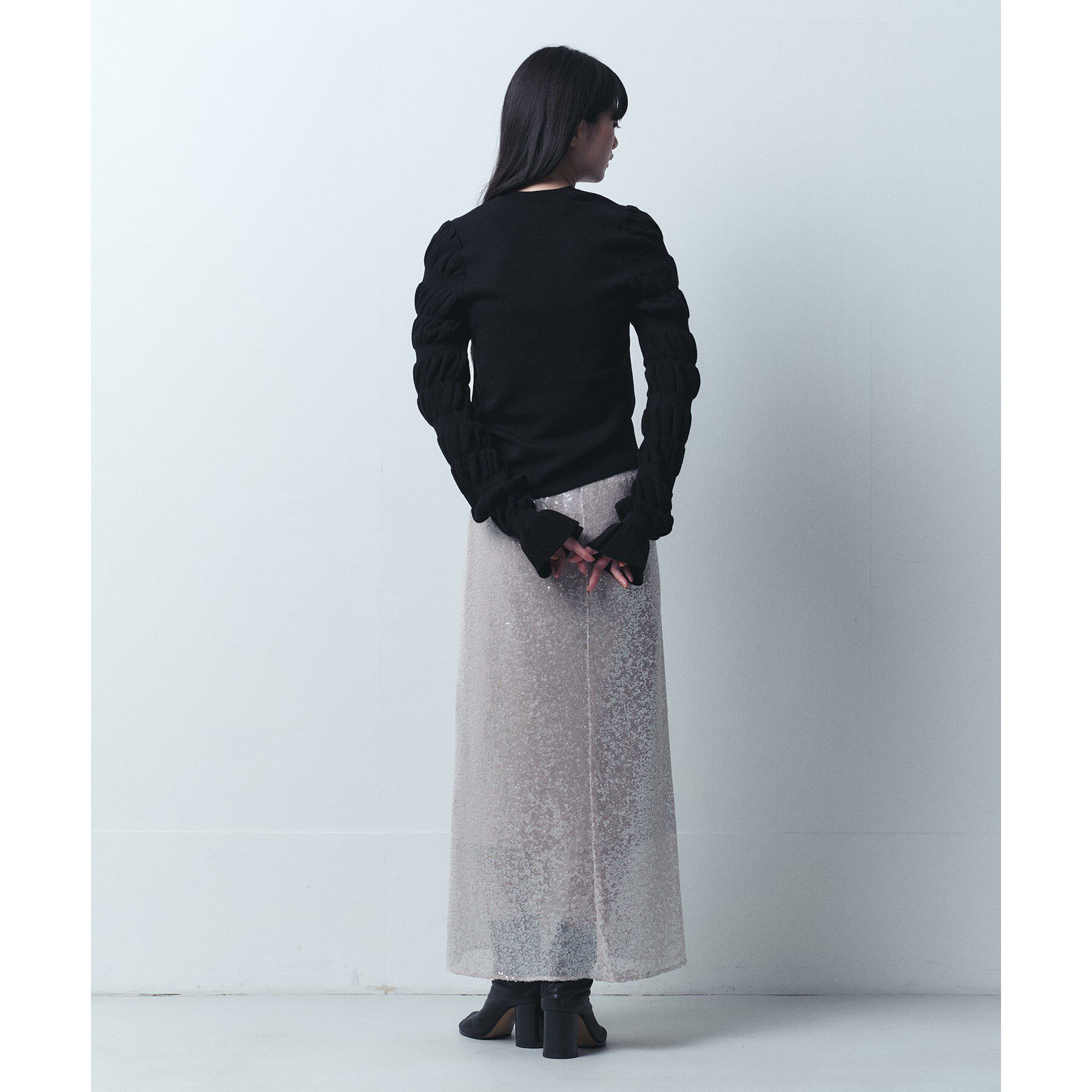 CODE A「gathered sleeves knit」|ニット・セーター|