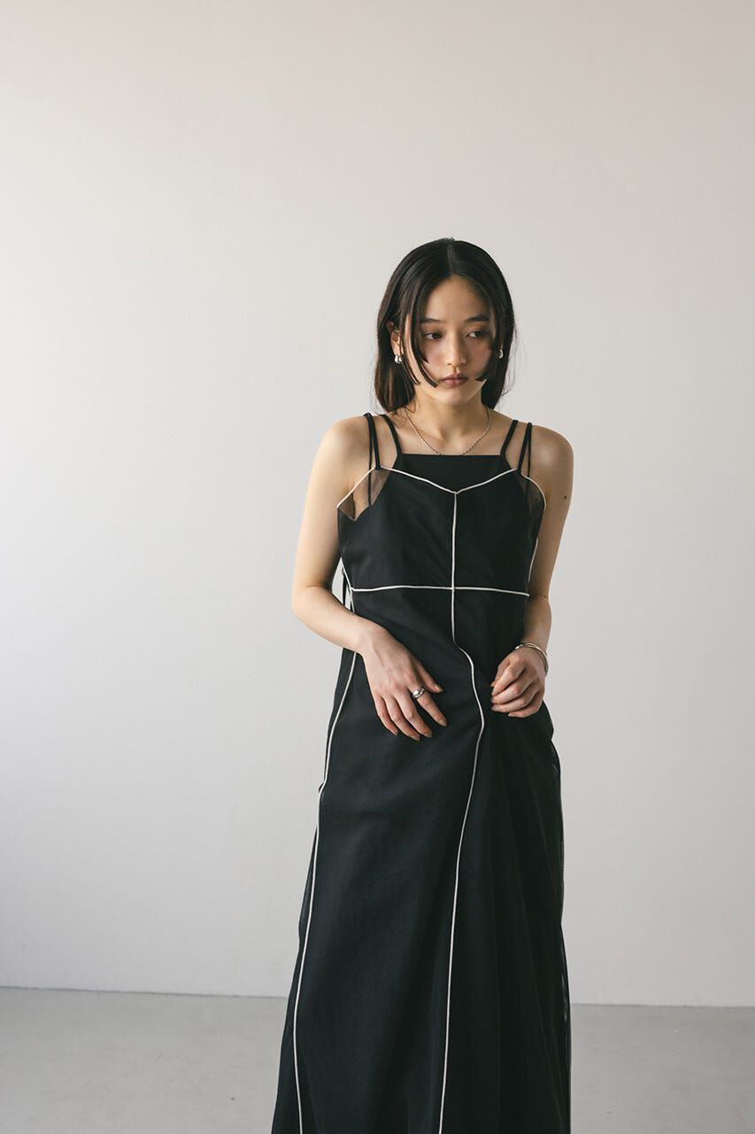 STYLEMIXER「バイカラーチュールレイヤーワンピース」|ワンピース|