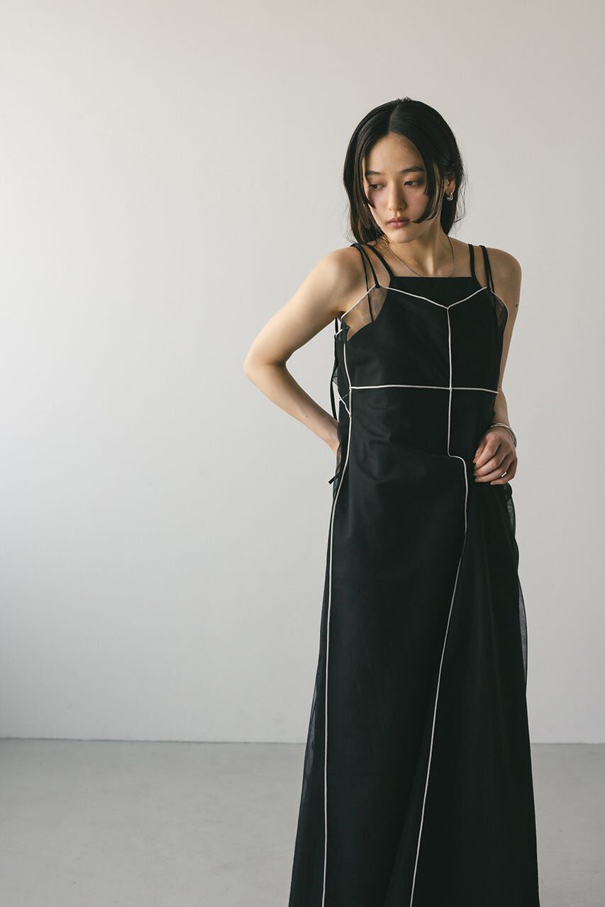 STYLEMIXER「バイカラーチュールレイヤーワンピース」|ワンピース|