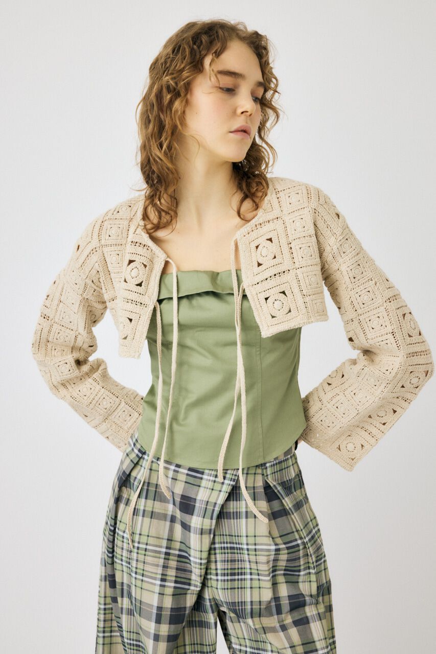MOUSSY「CROCHET カーディガン」|カーディガン|