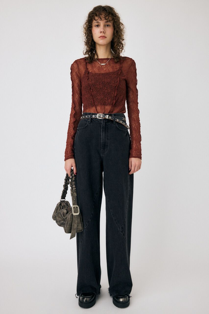 MOUSSY「PLUMPY レーストップス」|Tシャツ・カットソー|