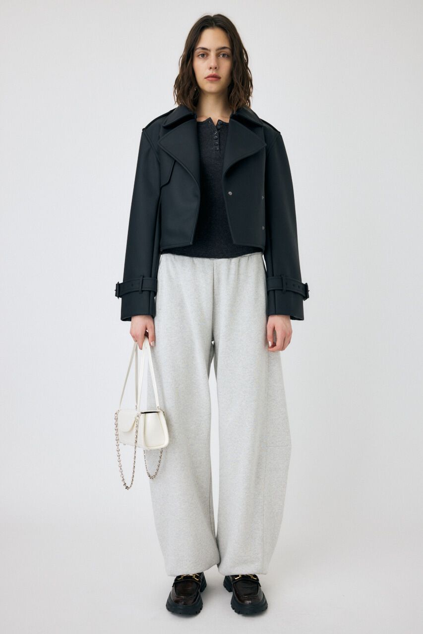 MOUSSY「F/LEATHER SHORT トレンチジャケット」|その他|