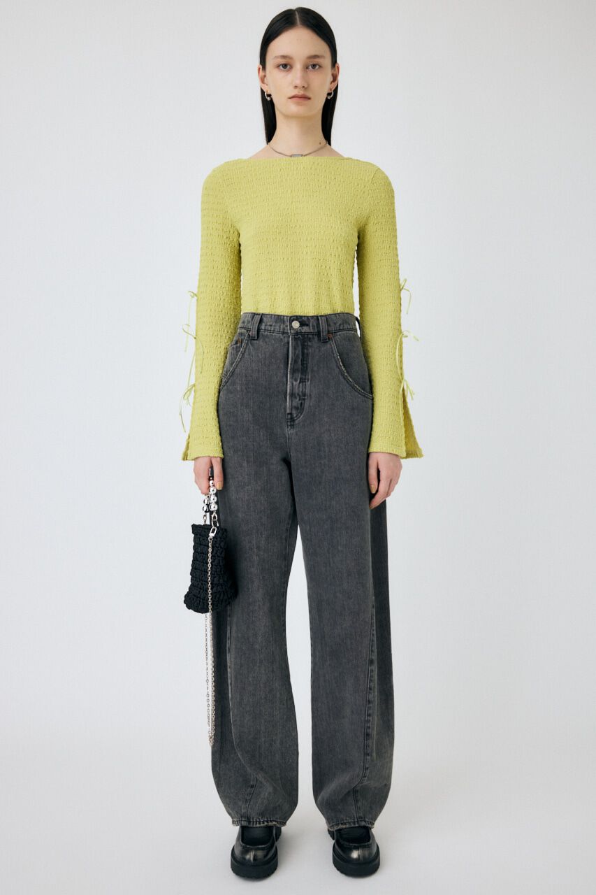 MOUSSY「SLEEVE RIBBON トップス」|Tシャツ・カットソー|