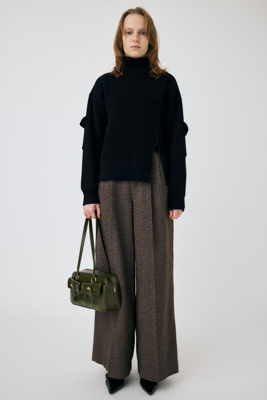 MOUSSY「SLIT ハイネックセーター」|ニット・セーター|