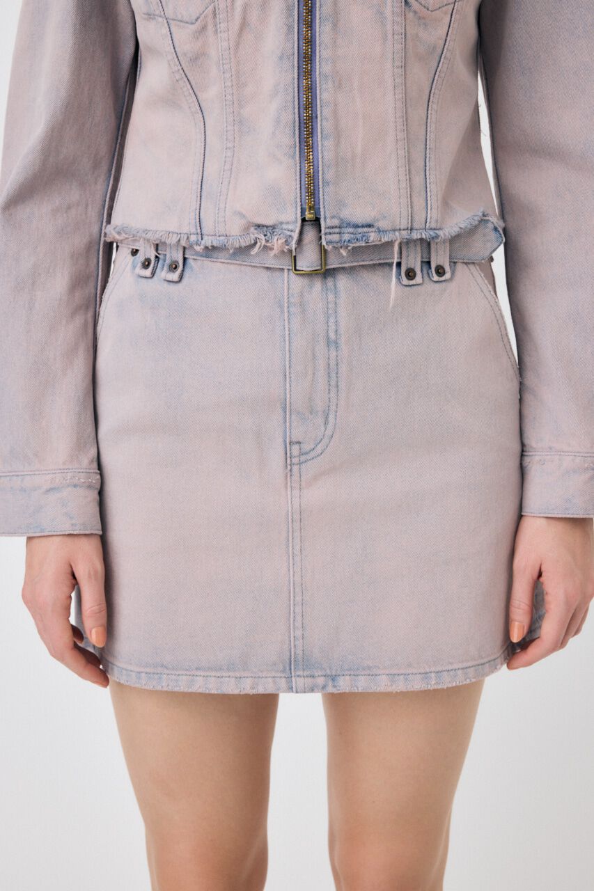 MOUSSY「BELTED DENIM ミニスカート」|スカート|