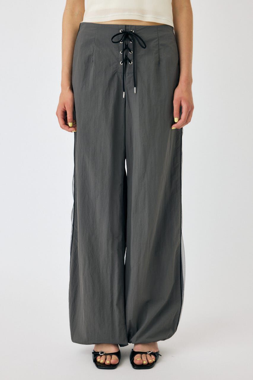MOUSSY「SHEER PANEL LACE UP パンツ」|その他|