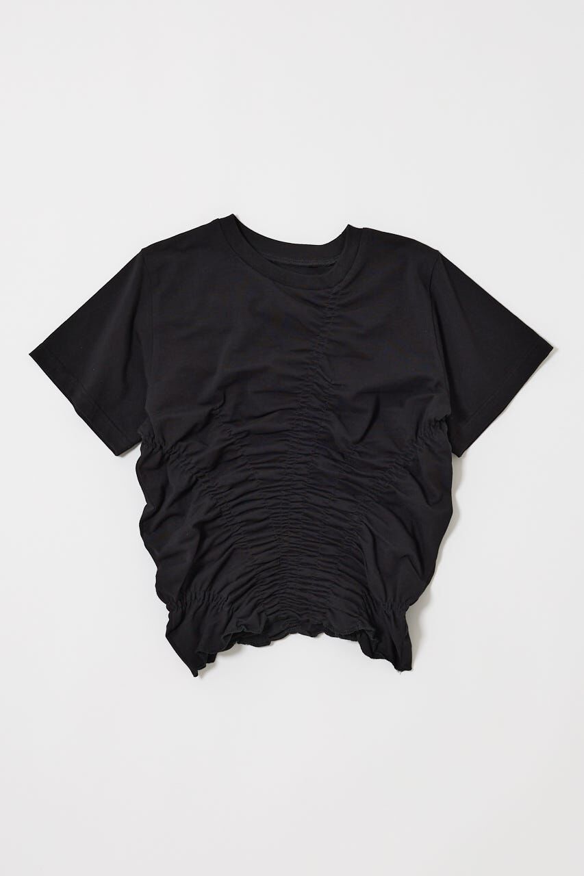 MOUSSY「GATHER CUT トップス」|Tシャツ・カットソー|BLK