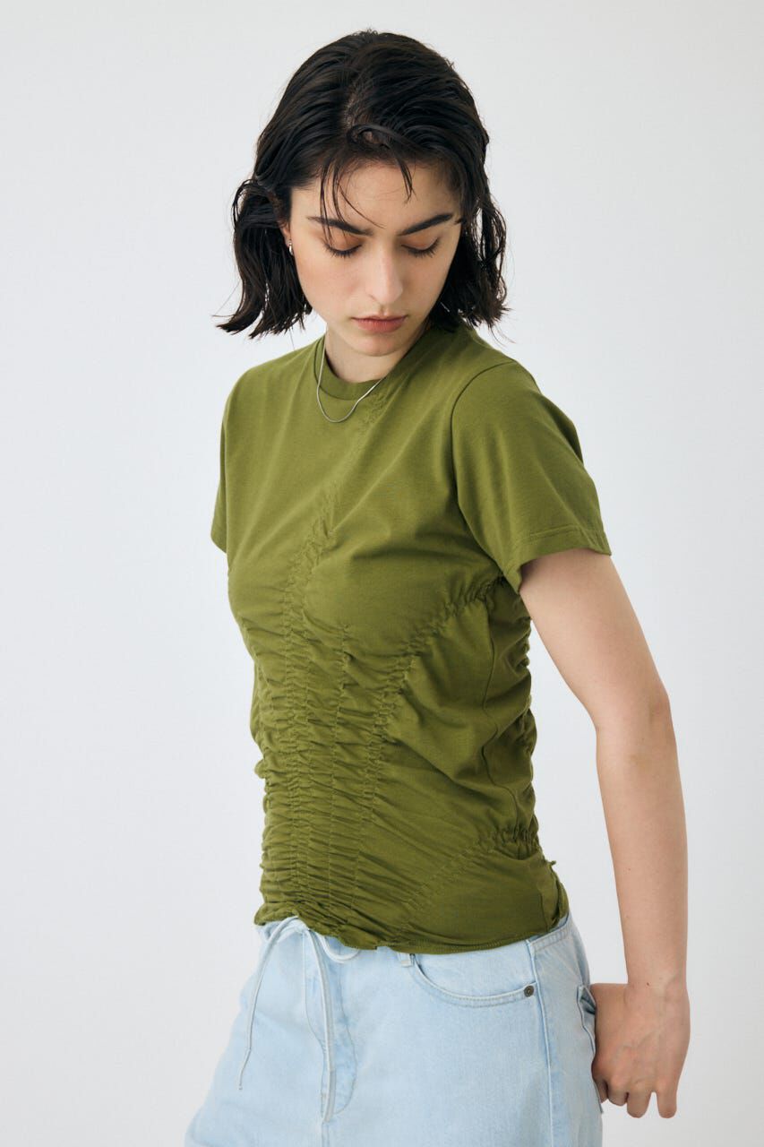 MOUSSY「GATHER CUT トップス」|Tシャツ・カットソー|