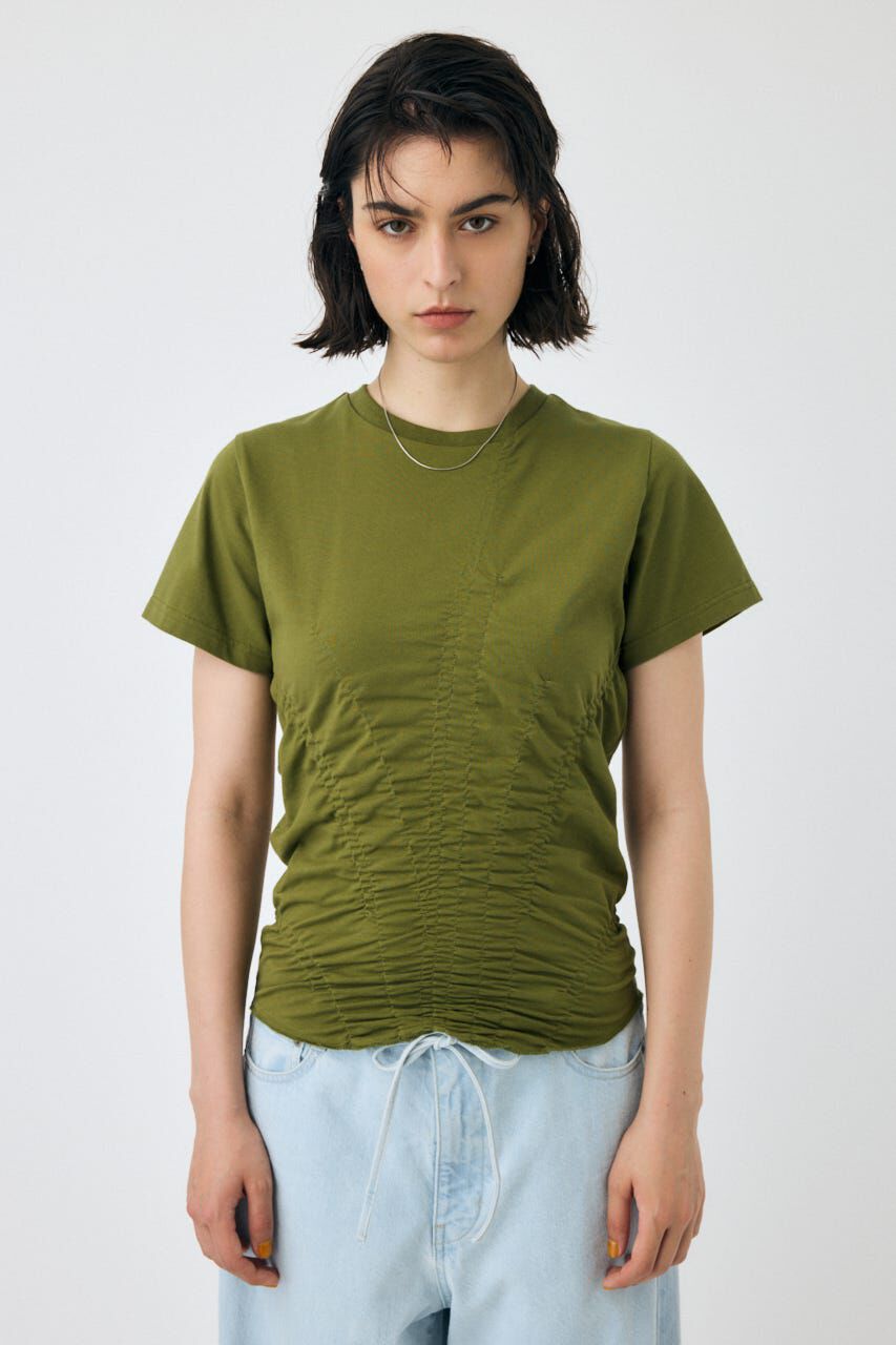 MOUSSY「GATHER CUT トップス」|Tシャツ・カットソー|