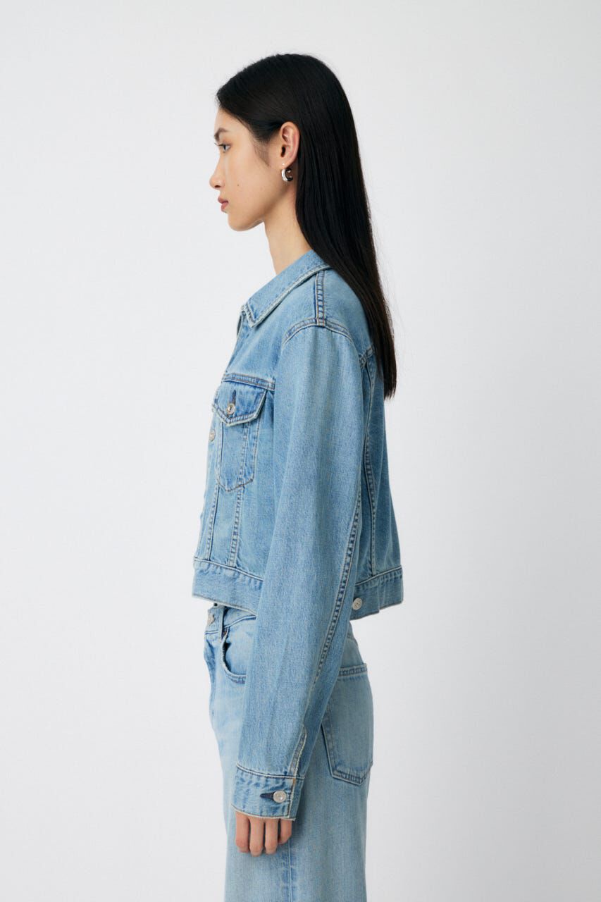 MOUSSY「TENCEL(TM) DENIM SHORT ジャケット」|デニムジャケット|
