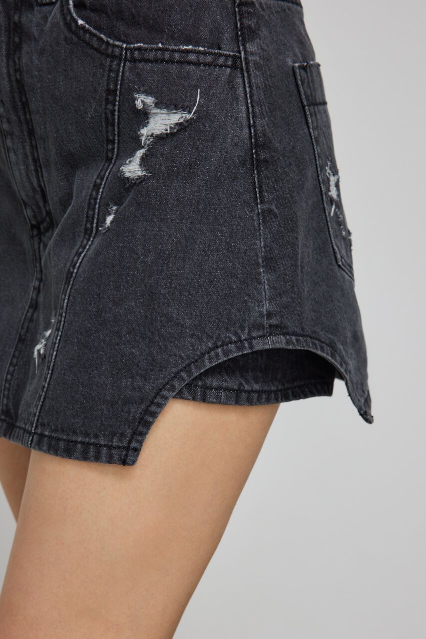 rienda「サイドカットデニムショートパンツ」|デニム|