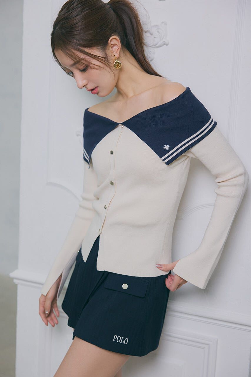 rienda「バイカラーニットトップス」|ニット・セーター|