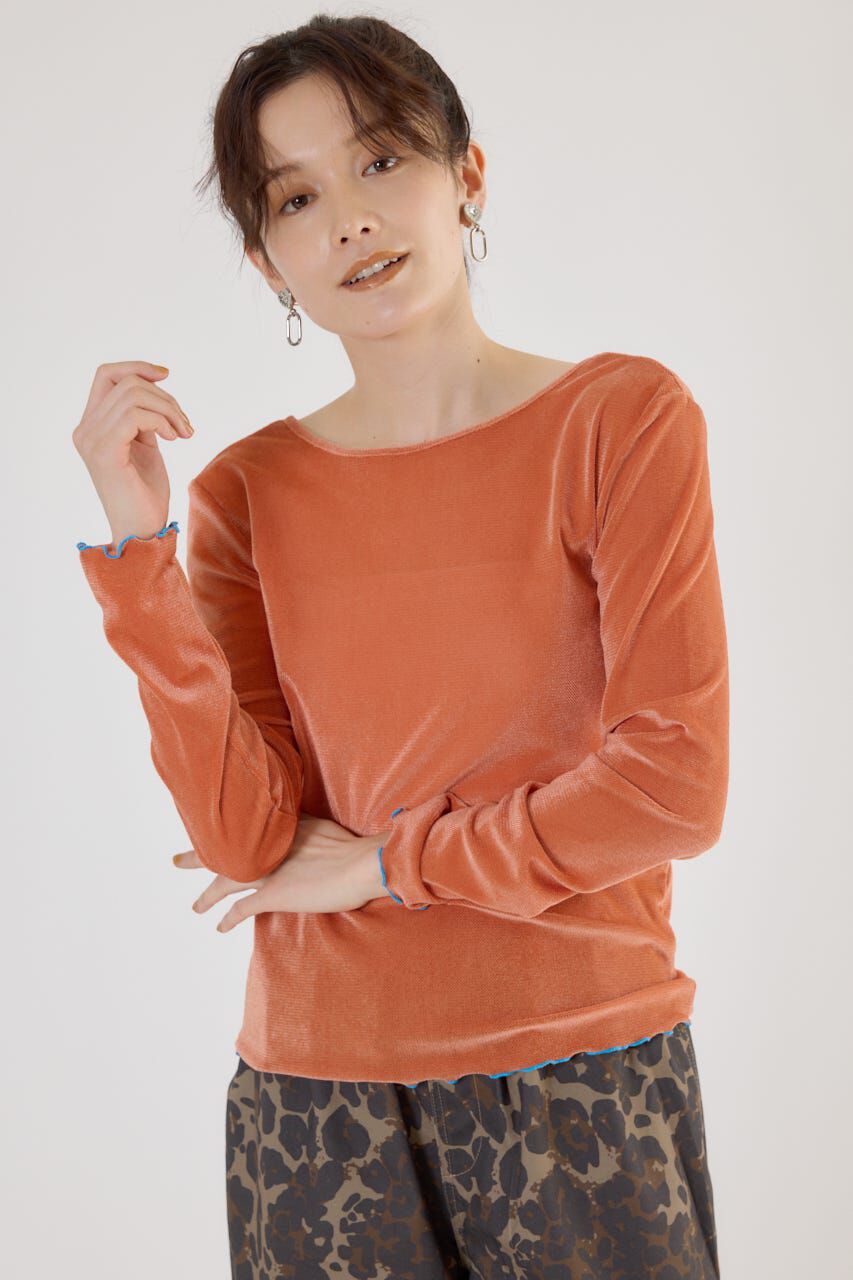 RODEO CROWNS「2WAYシアーベロアトップス」|Tシャツ・カットソー|