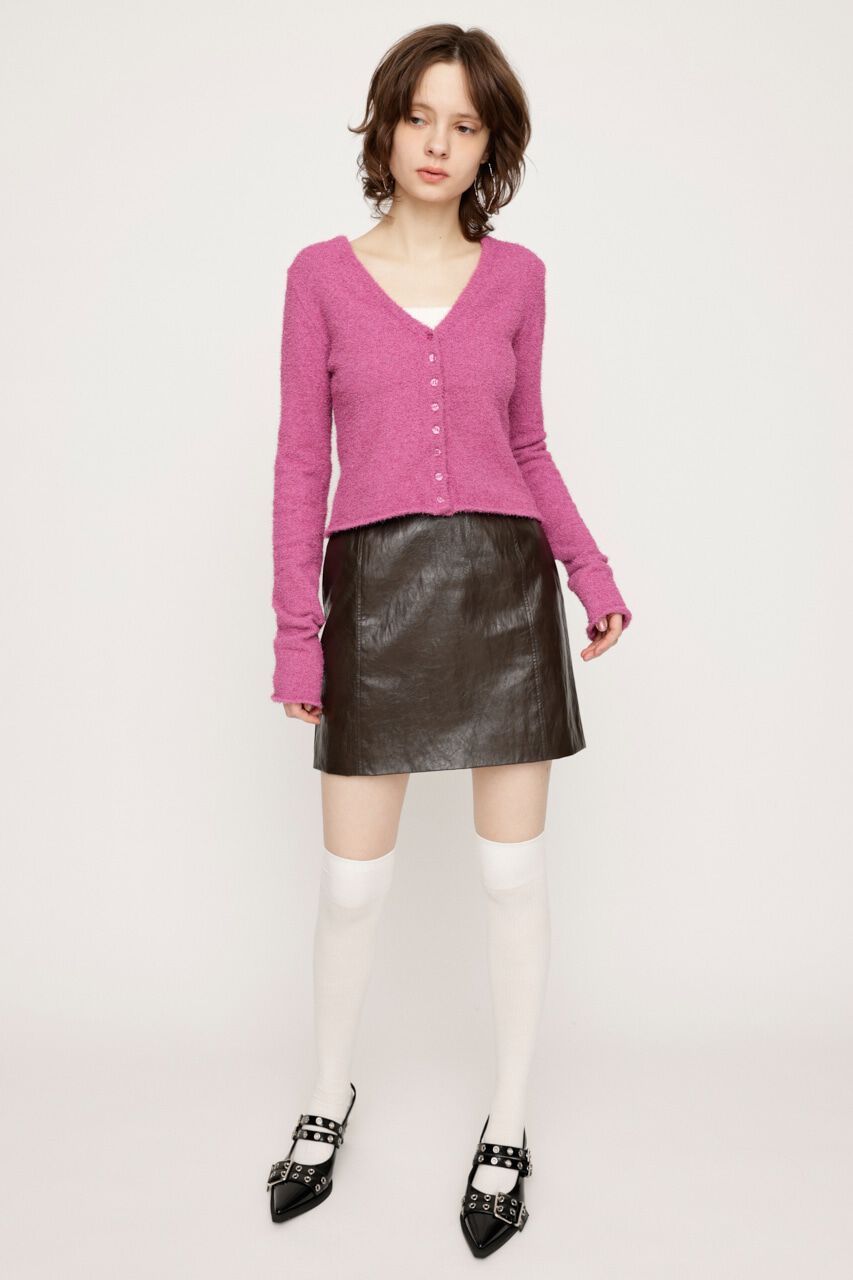 SLY「F／LEATHER TIGHT ショートスカート」|スカート|