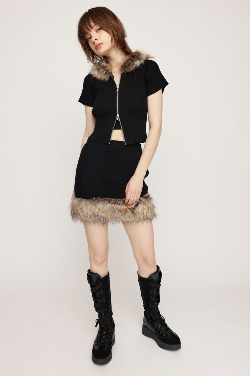 SLY「HinaYoshiharaxSLY KNIT ショートスカート」|スカート|