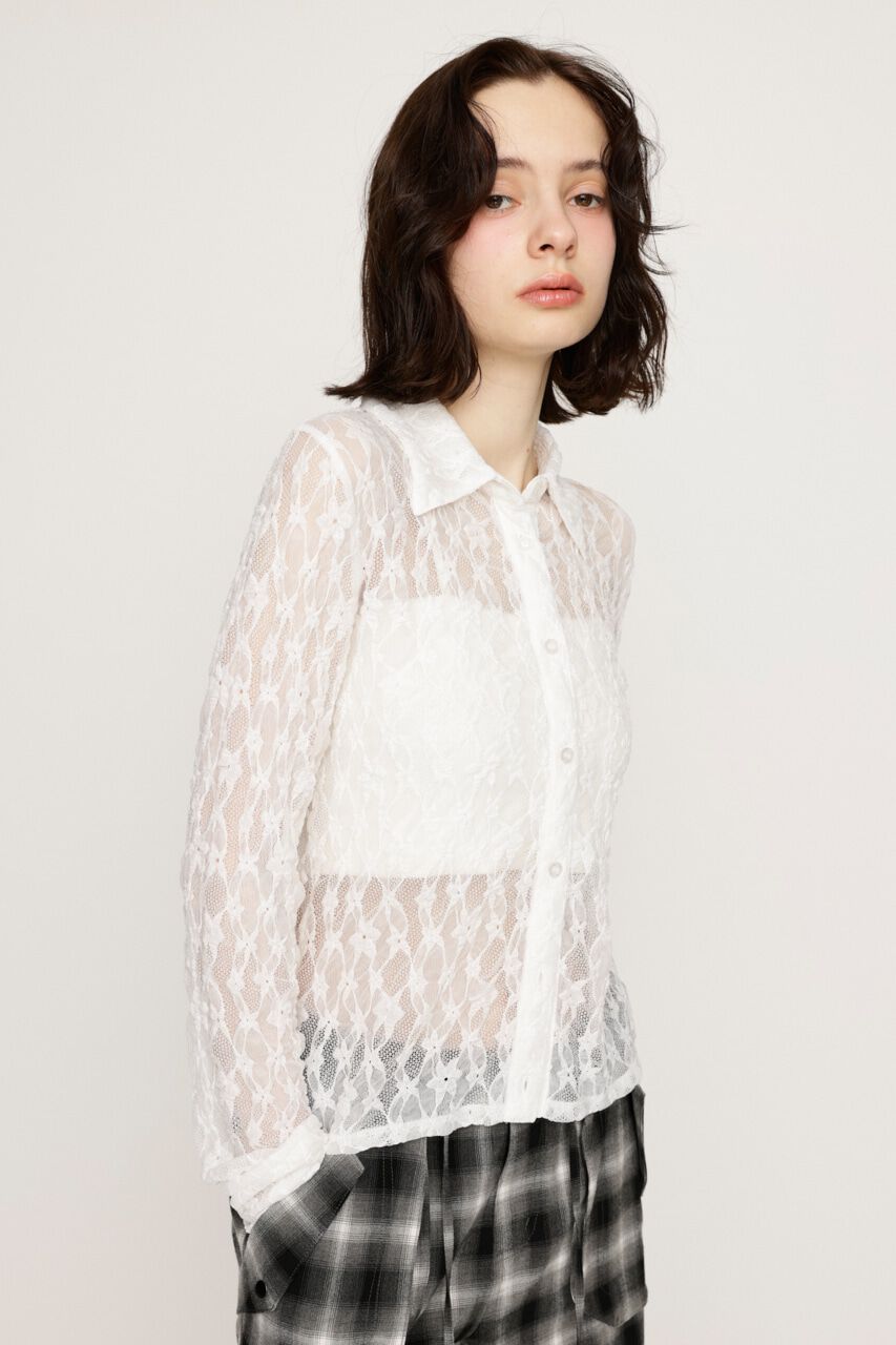 SLY「LACE COMPACT シャツ」|シャツ・ブラウス|