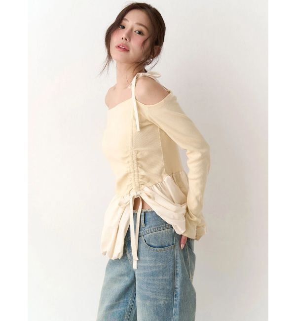 CALNAMUR「ワンショルデザイントップス」|Tシャツ・カットソー|