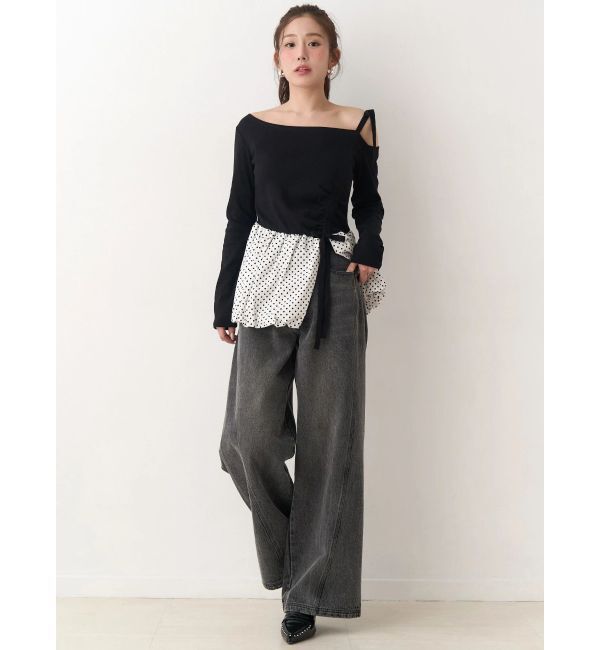 CALNAMUR「ワンショルデザイントップス」|Tシャツ・カットソー|