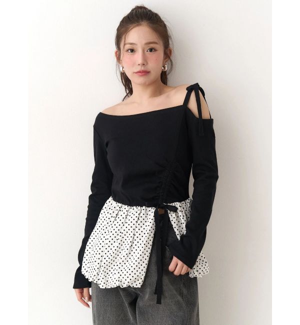 CALNAMUR「ワンショルデザイントップス」|Tシャツ・カットソー|