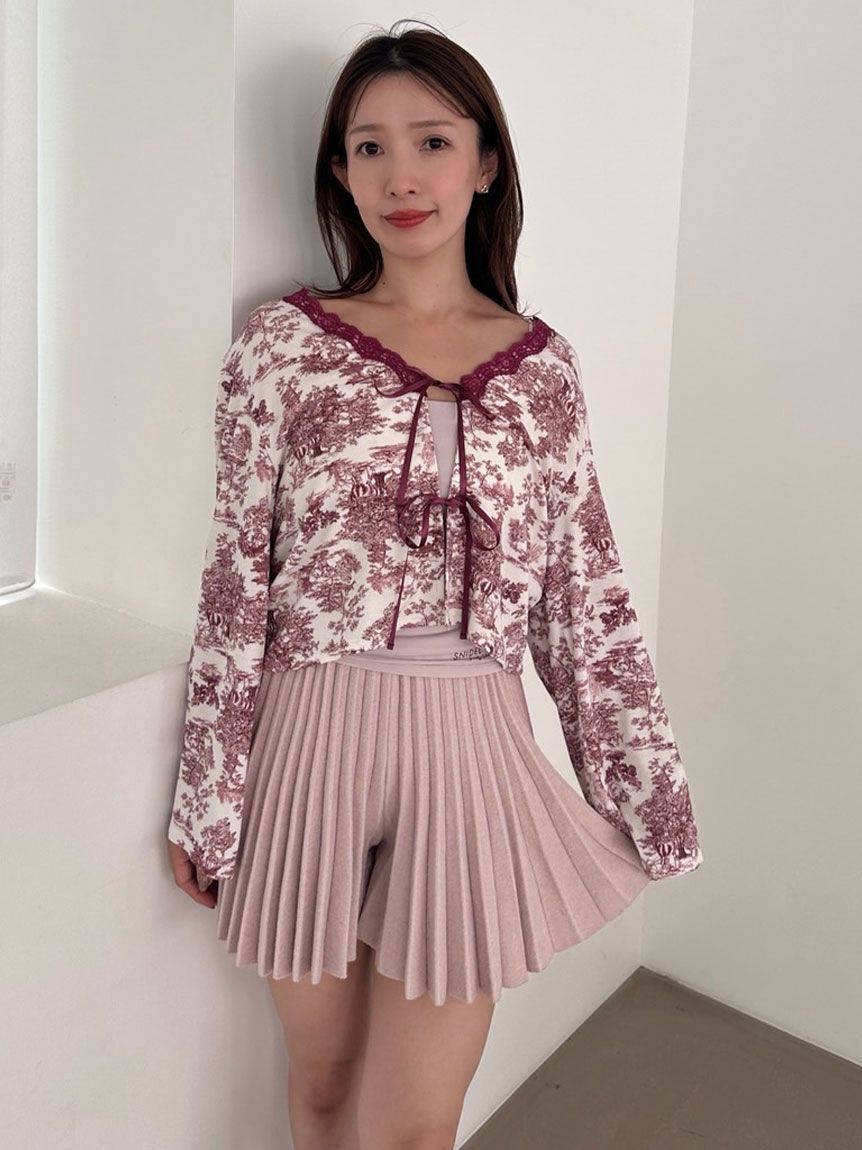 SNIDEL HOME「チェリーシリーズプリーツパンツ」|ルームウェア|