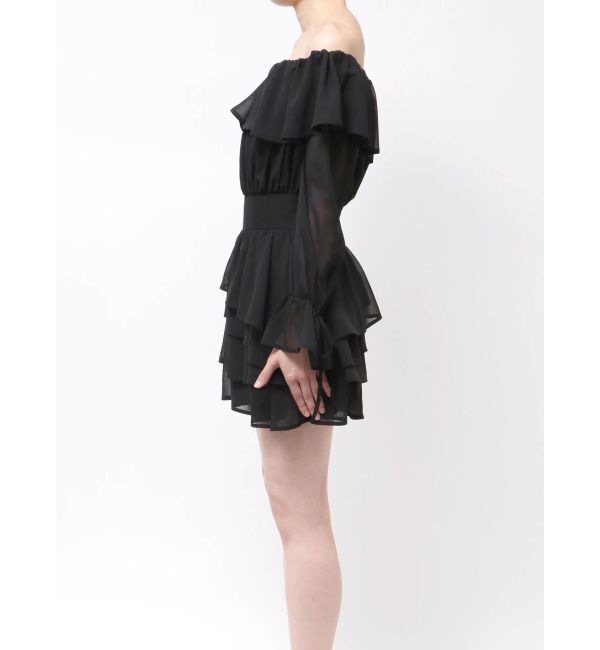 RESEXXY「オフショルシフォンミニワンピース」|ワンピース|
