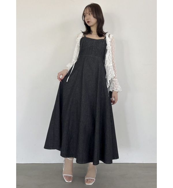 dazzlin「フロントホックデニムジャンスカ」|ワンピース|