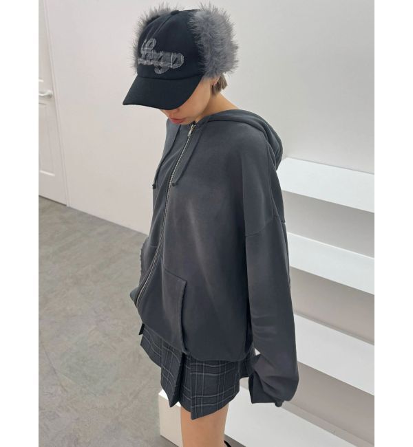 EMODA「シェービングオーバージップフーディ」|パーカー|