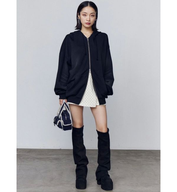 EMODA「シェービングオーバージップフーディ」|パーカー|