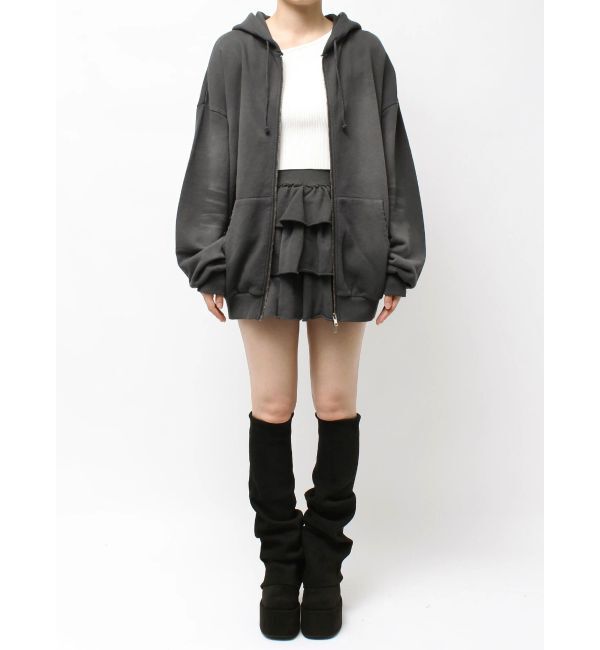 EMODA「シェービングオーバージップフーディ」|パーカー|