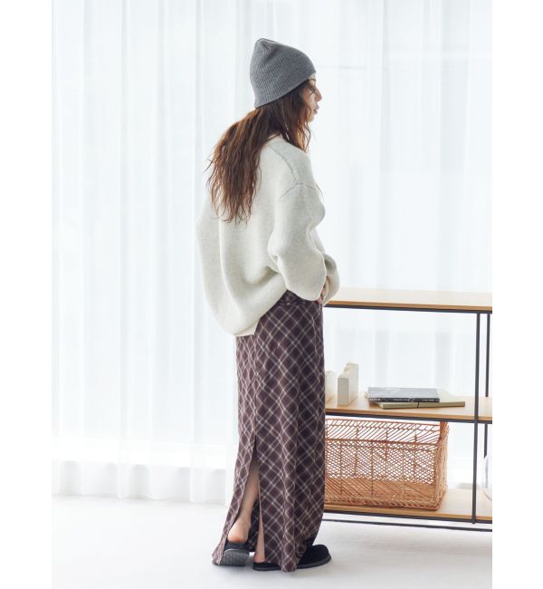 Ungrid「【WEB限定】ロゴルーズニット」|ニット・セーター|