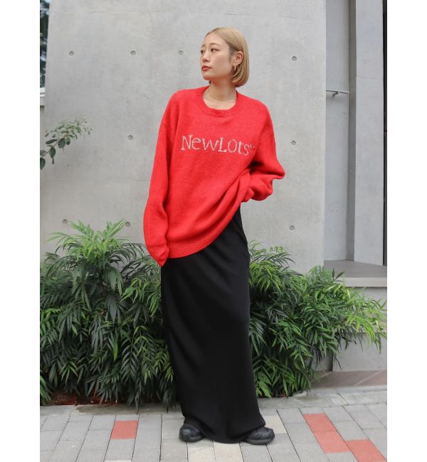 Ungrid「【WEB限定】ロゴルーズニット」|ニット・セーター|