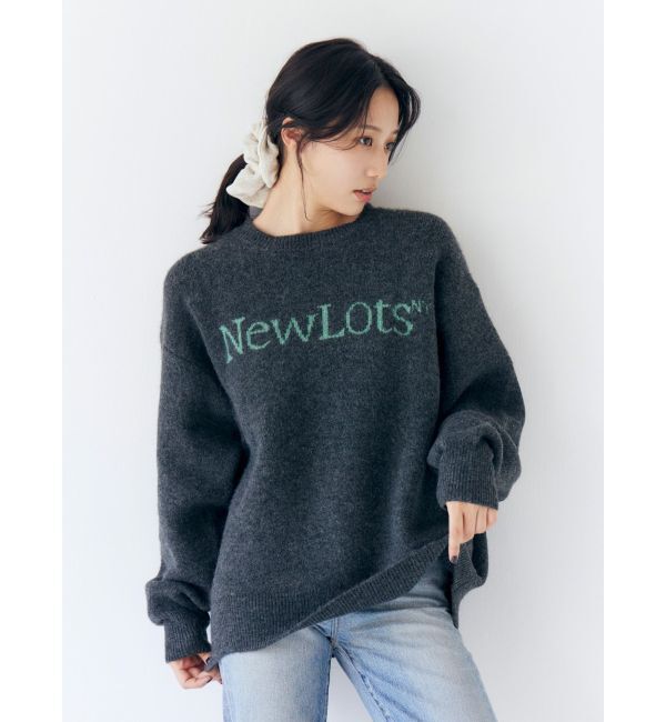 Ungrid「【WEB限定】ロゴルーズニット」|ニット・セーター|