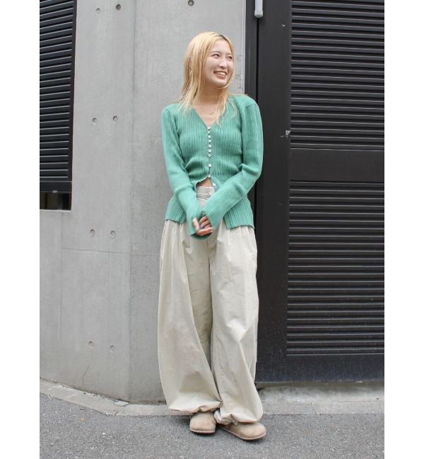 Ungrid「バレルレッグタックパンツ」|その他|