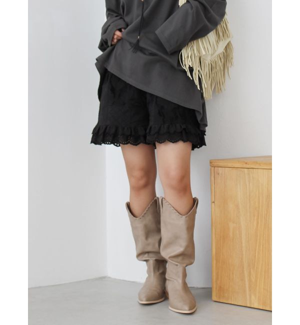 Ungrid「コットンレースパッチワークショートパンツ」|その他|