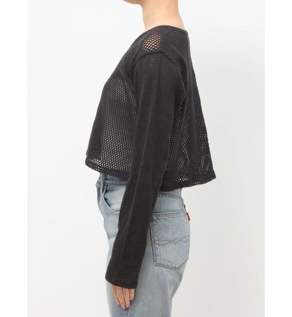 Ungrid「メッシュショートカーディガン」|カーディガン|