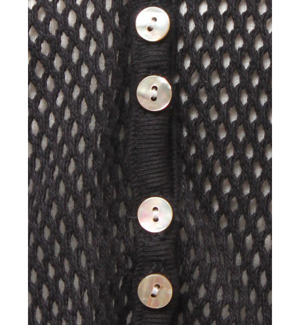Ungrid「メッシュショートカーディガン」|カーディガン|
