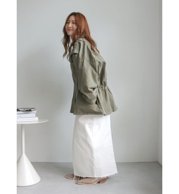 Ungrid「レザードッキングミリタリーブルゾン」|ブルゾン・スタジャン|