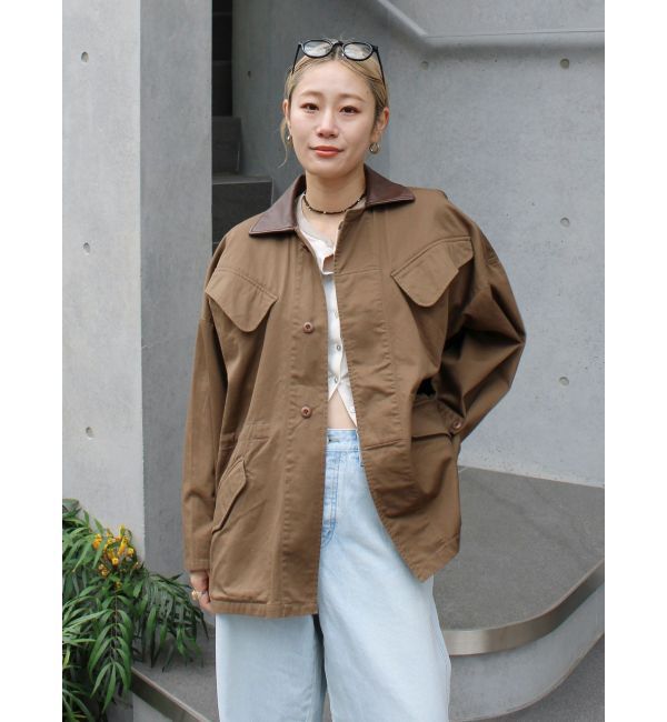 Ungrid「レザードッキングミリタリーブルゾン」|ブルゾン・スタジャン|