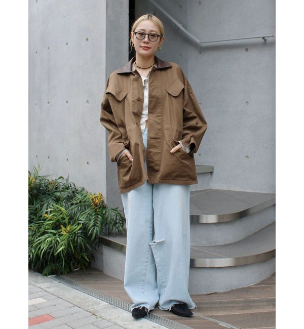 Ungrid「レザードッキングミリタリーブルゾン」|ブルゾン・スタジャン|