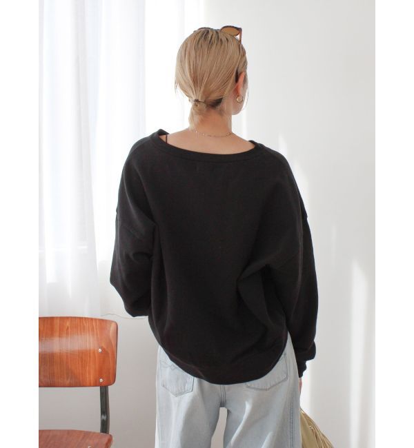 Ungrid「Vネックデザインスウェット」|スウェット・ジャージ|