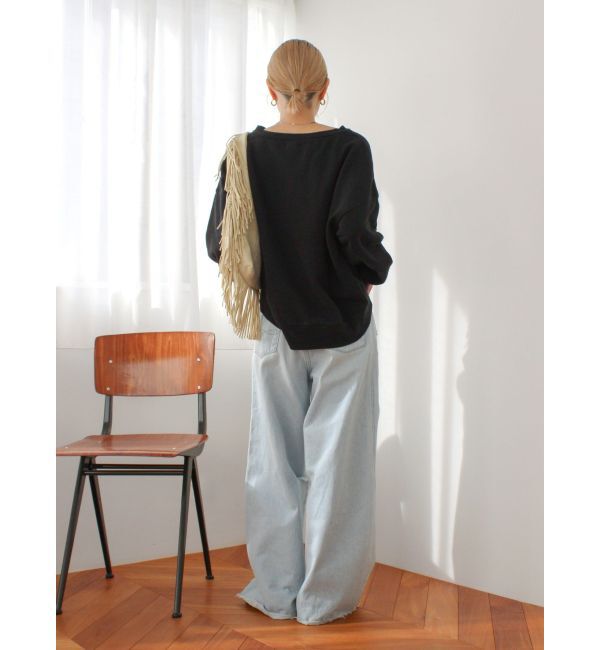 Ungrid「Vネックデザインスウェット」|スウェット・ジャージ|