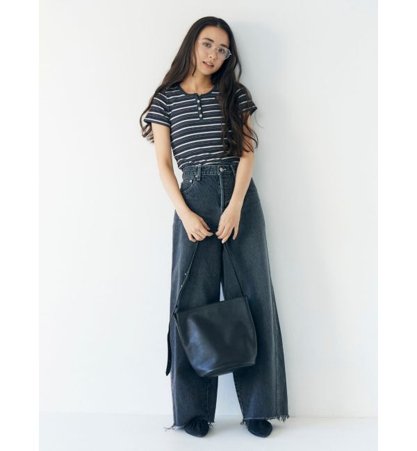 Ungrid「ダブルラインフレーム伊達メガネ」|メガネ|