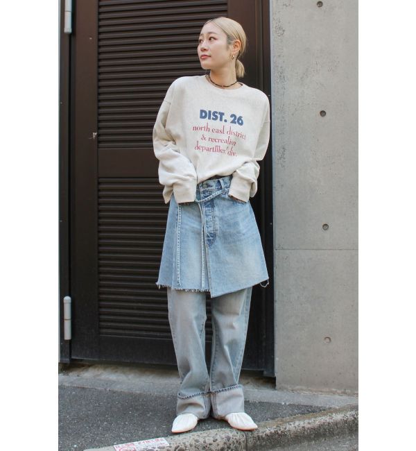 Ungrid「【WEB限定】フロントロゴルーズスウェット」|スウェット・ジャージ|