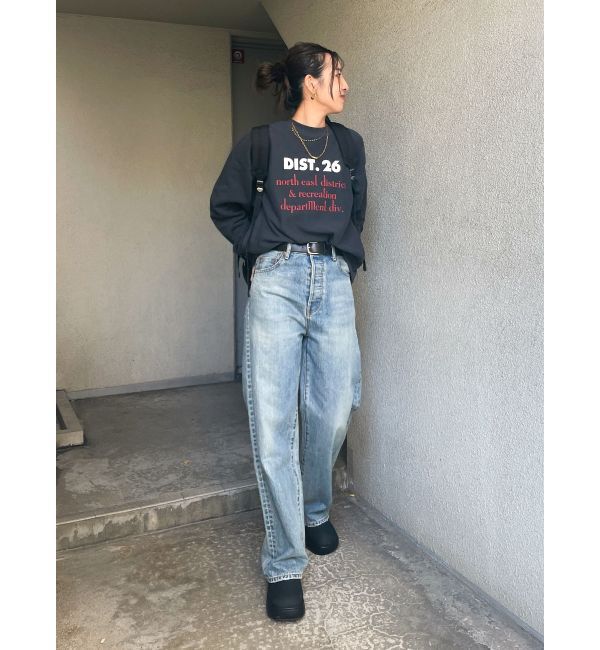 Ungrid「【WEB限定】フロントロゴルーズスウェット」|スウェット・ジャージ|